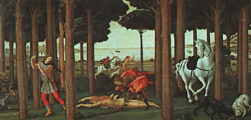 BOTTICELLI, Sandro The Story of Nastagio degli Onesti (second episode) gfhgf